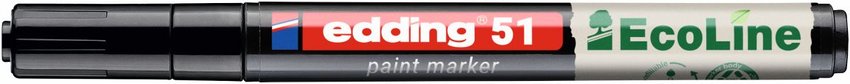 Marker olejowy na bazie wody e-51 EDDING EcoLine 1-2mm czarny