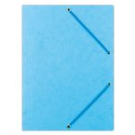 Teczka Z Gumką Office Products Preszpan A4 390Gsm 3-Skrz. Jasnoniebieska