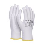 Rękawice Donau Safety Pu White Kat. II Rozm. 8 Białe  /DONAU SAFETY