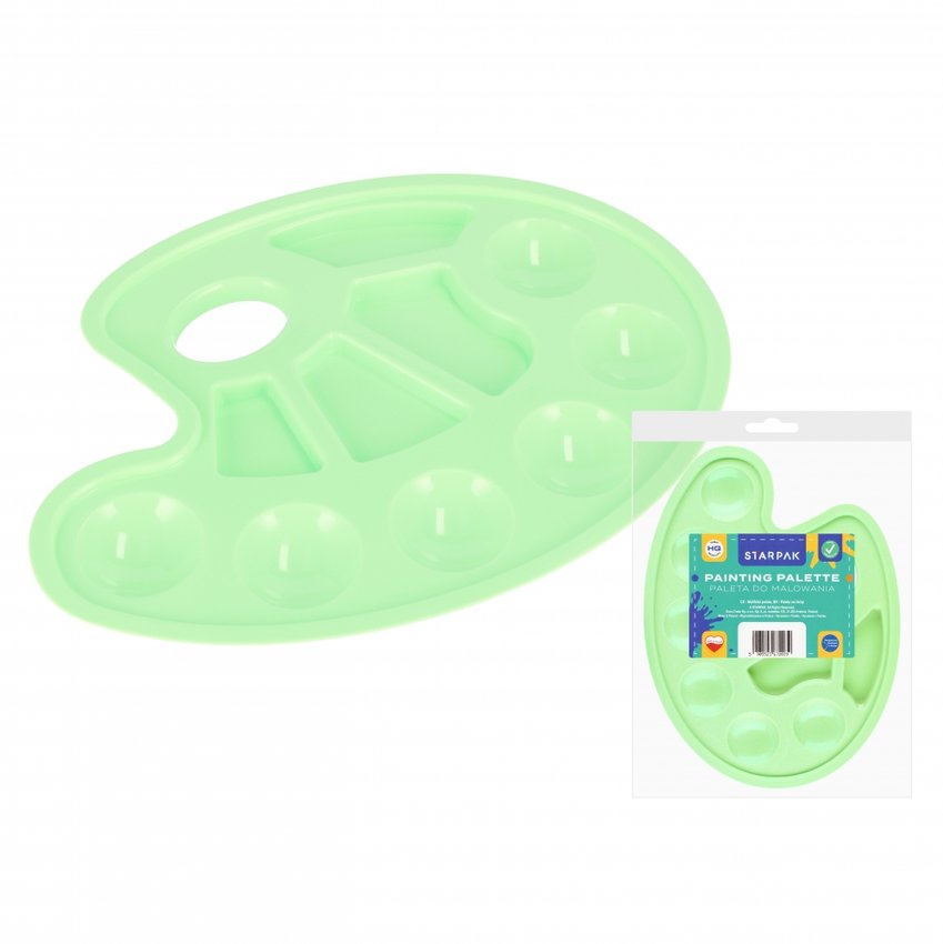 Paleta Malarska Owal Pastel Zielona /Starpak