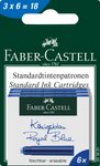 Naboje Atramentowe Krótkie Niebieskie 3X Kartonik 6 Szt. Faber-Castell