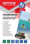 Folia Do Laminowania Office Products 65X95mm 2X125 mikr. Błyszcząca 100Szt. Transparentna