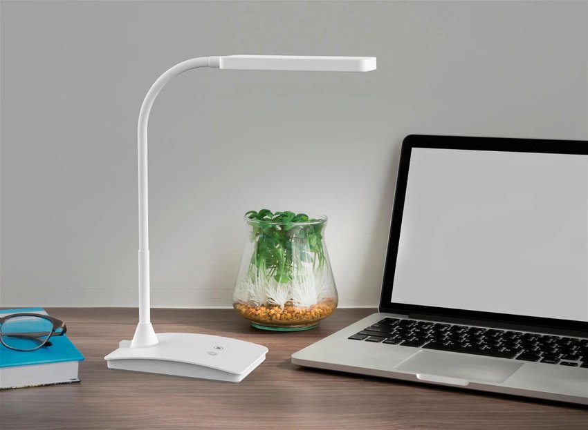 Lampa Biurkowa Led Maulpearly, Możliwość Regulacji Światła Biała