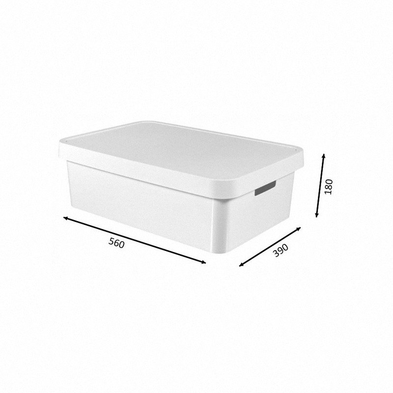 Pojemnik 30L z Przykrywką Infinity Biały / Curver 233758