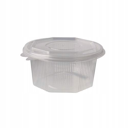 Pojemniki z pokrywką PP 750 ml ośmiokąt 50szt.  /Papstar