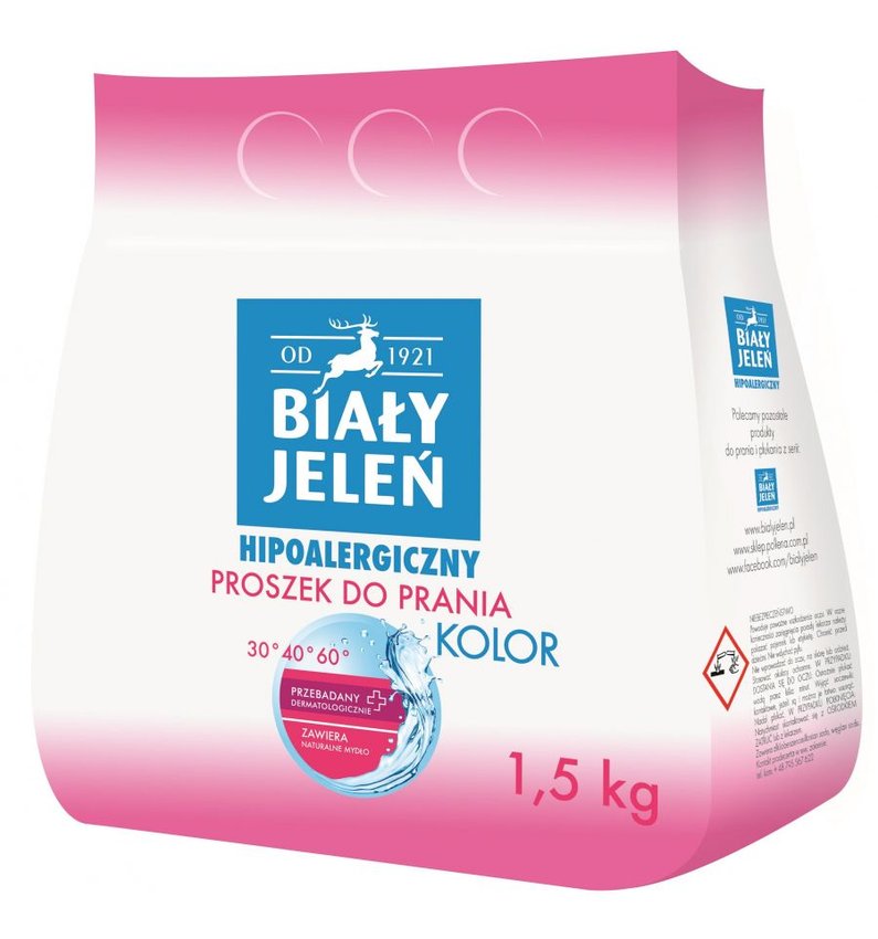Proszek Do Prania Biały Jeleń 1,5Kg Do Kolorów
