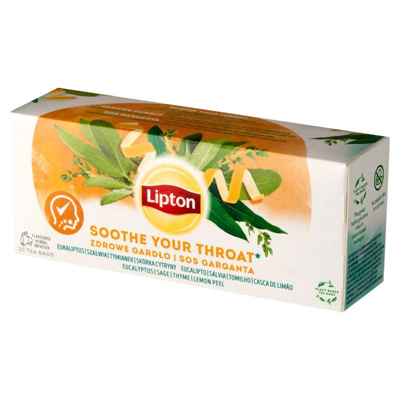 Herbata Lipton Ziołowa Zdrowe Gardło 20 Torebek