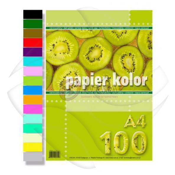Papier Xero A4 A'100 80g Różowy /Kreska