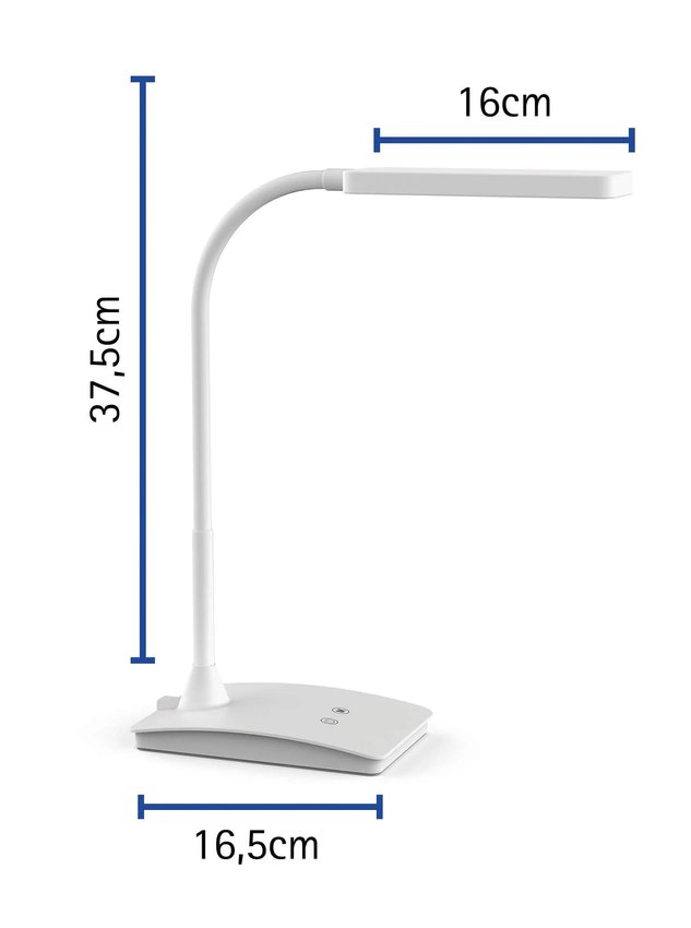 Lampa Biurkowa Led Maulpearly, Możliwość Regulacji Światła Biała
