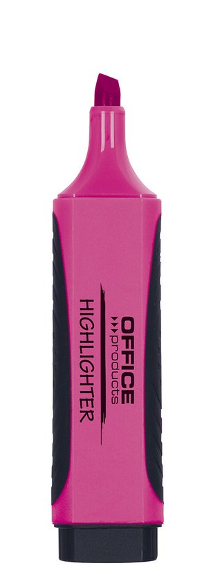 Zakreślacz OFFICE PRODUCTS z gumowym uchwytem 2-5mm różowy