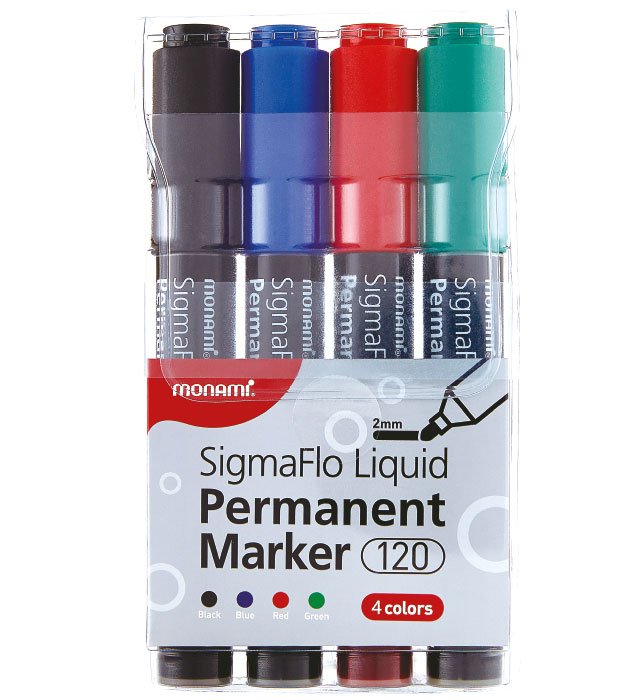 Marker permanentny SigmaFlo B 120 4 kol. MonAmi (2080134701)
