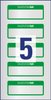 Etykiety Inwentaryzacyjne Avery 50x20 10/A4 A'5 Srebrno-Zielone No.6908