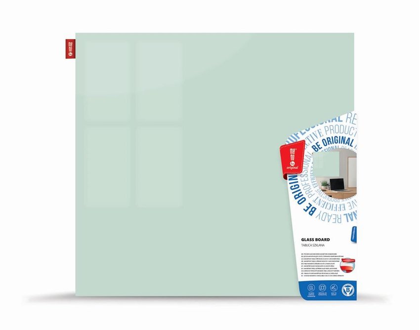 Tablica Szklana  Magnetyczna Biała 45x45 cm /Memobe