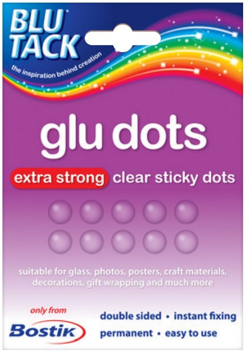 Kropki Klejące Blu Tack Przezroczyste Mocne (64szt.) /Bostik 805811