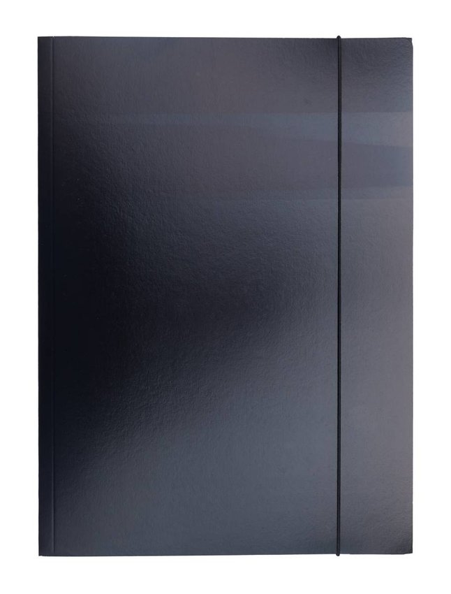 Teczka z gumką OFFICE PRODUCTS karton/lakier A4 320gsm 3-skrz., mix kolorów