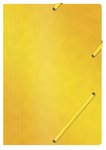 Teczka Z Gumką Office Products Preszpan A4 390Gsm 3-Skrz. Żółta