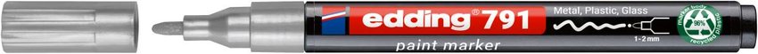 Marker olejowy e-791 EDDING PCR srebrny