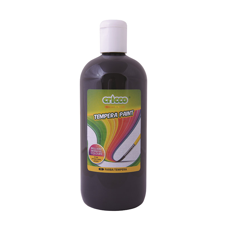 Farba Tempera  Cricco  500ml Czarna