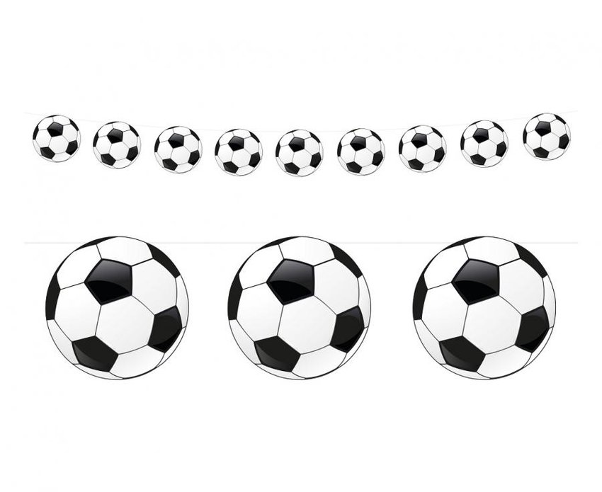 Girlanda papierowa Piłka Nożna, 200 cm /GoDan