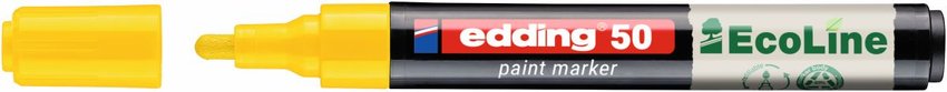 Marker olejowy na bazie wody e-50 EDDING EcoLine 2-3mm żółty
