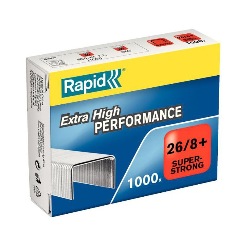 Zszywki Rapid 26/8+ 1000szt. Super Strong [24861600]