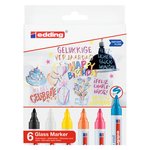 Marker do powierzchni szklanych E-95 EDDING 15-3 mm 6 szt., mix kolorów