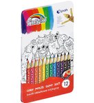Kredki FIORELLO Super Soft 12 kol. metalowe op.