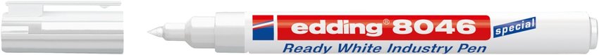 Marker przemysłowy permanentny e-8046 EDDING biały