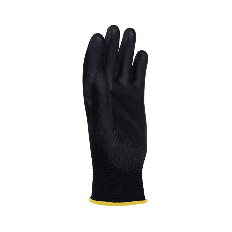 Rękawice Donau Safety Pu Black Kat. II Rozm. 8 Czarne /DONAU SAFETY