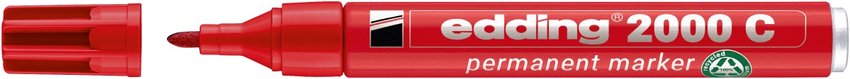 Marker permanentny e-2000c EDDING 15-3 mm czerwony