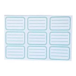 Naklejka Na Zeszyt 9 naklejek Biała ( szt. )  /Farro