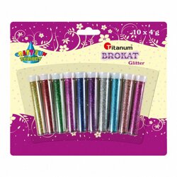 Brokat Sypki 10kol. x 4g Ciemne Kolory /CraftFun