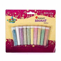 Brokat Sypki 10kol. x 4g Jasne Kolory /CraftFun