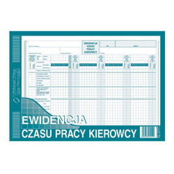 Ewidencja Czasu Pracy Kierowcy A4 Offset 817-1 /MiP