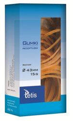 Gumki Recepturki Tetis 43mm Pudełko 15g