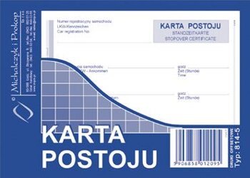 Karta Postoju A6 Offset 814-5 /MiP