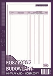 Kosztorys Budowlany Instal.-Mont. A4 Wielok. 602-1 /MiP