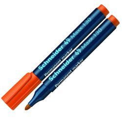 Marker Permanentny Schneider Maxx 130 Okrągły 1-3 mm Pomarańczowy