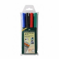 Multimark Ohp Permanentny F 4 Kol. Etui Plastikowe Faber-Castell