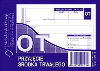 OT Przyjęcie Środka Trwałego A6 Offset 420-5 /MiP