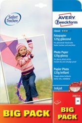 Papier Fotograficzny Powlekany 125g 75szt. Avery 210x297 Biały Wysokobłyszczący No.2567-75