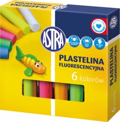 Plastelina  6 kol. Fluo [83811906] /Astra