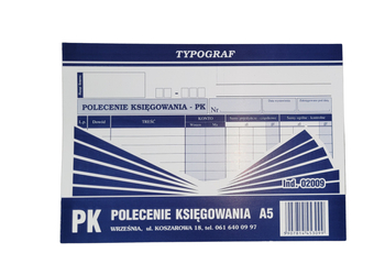 Polecenie Księgowania PK A5 Offset Poziom 02009 /Typograf