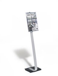 Tablica Informacyjna Crystal Sign Stand A3 Srebrna /Durable 481923