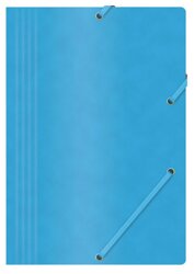 Teczka Z Gumką Office Products Preszpan A4 390Gsm 3-Skrz. Niebieska