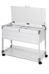 Wózek Na Teczki Zawieszkowe System File Trolley 100 Multi Top Szary /Durable 378710