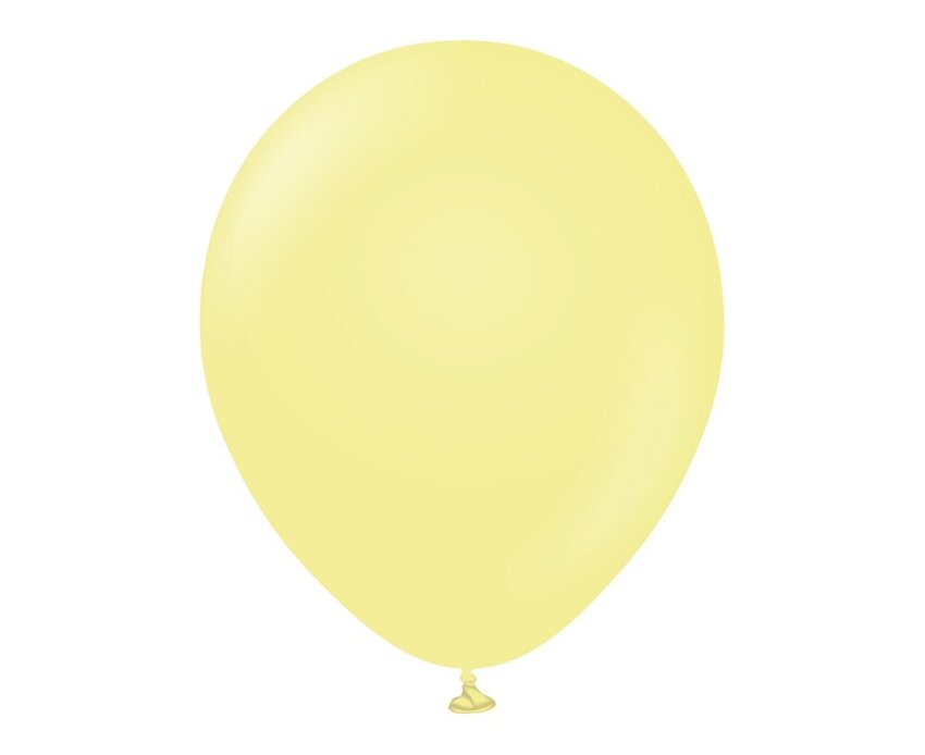 Balony Beauty&Charm, makaronowe żółte 12"/ 50 szt. /GoDan