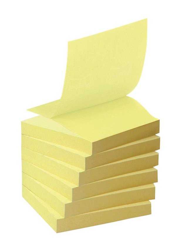 Bloczek Samoprzylepny Ekologiczny Post-It Z-Notes (R330-1T) 76X76Mm 16X100 Kart. Żółty