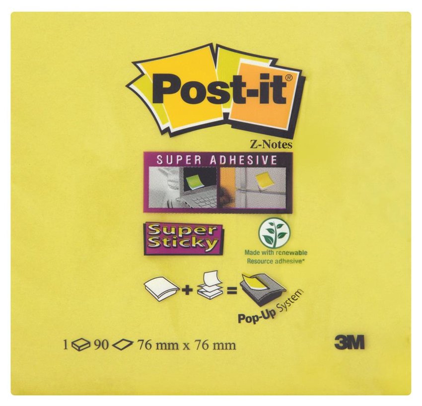 Bloczek Samoprzylepny Post-It Super Sticky Z-Notes (R330-6Ss-Mar) 76X76Mm 6X90 Kart. Paleta Marrakesz
