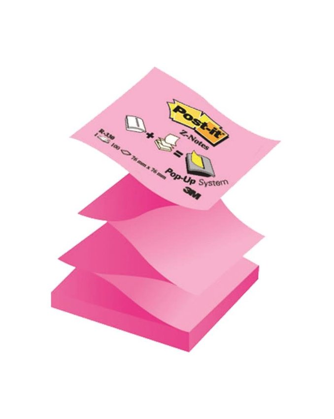 Bloczek Samoprzylepny Post-It Z-Notes (R330Nap) 76X76Mm 1X100 Kart. Pastelowy/Neonowy Róż